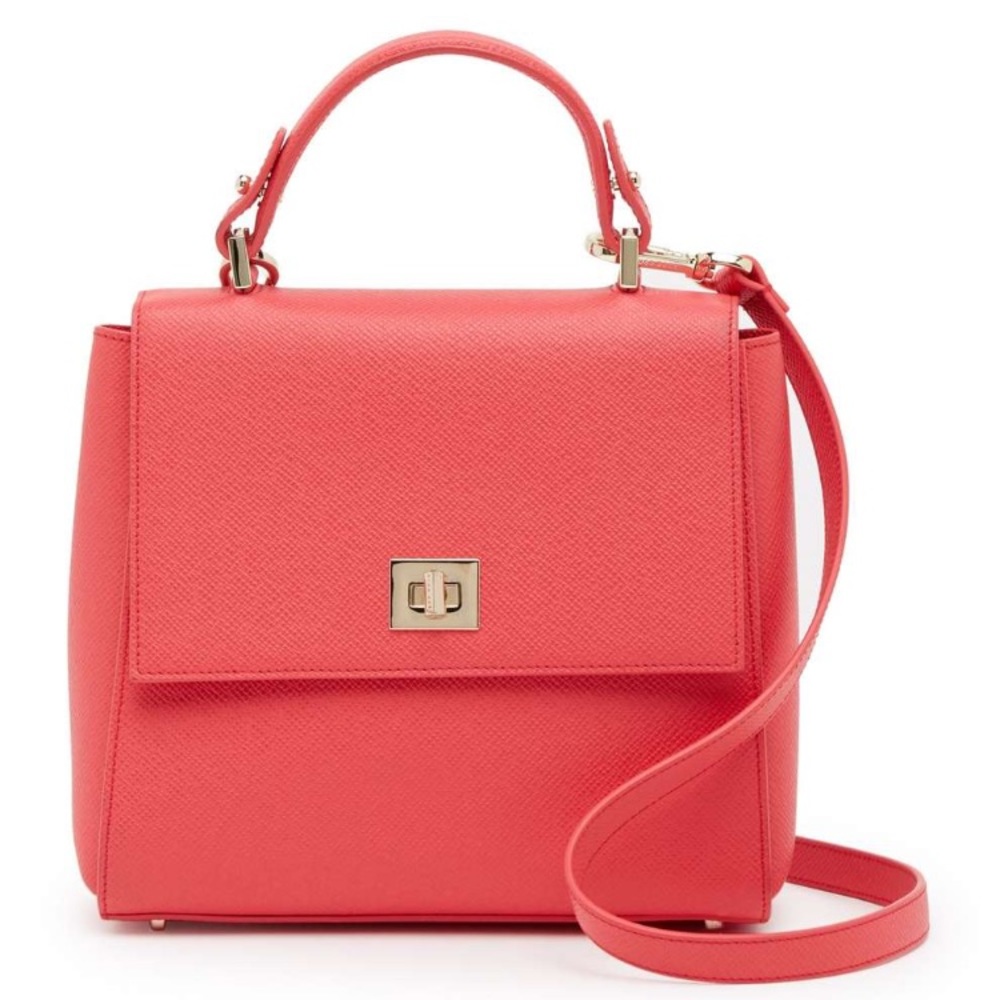 BOSS pink leather bag